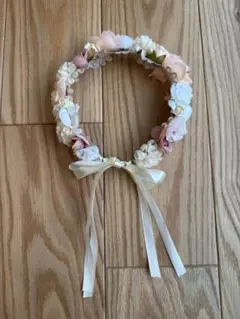 キッズ　花冠 フラワーティアラ ヘッドドレス