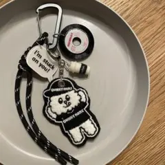 じゃらじゃらキーホルダー ブラック系