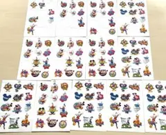 美品　Disney ディズニー　キャラクター　シール　シート　13枚　まとめ売り