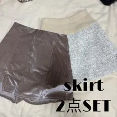 【Chico】ブラウン タイトスカート 2点セット【M】のサムネイル