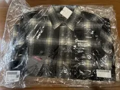 Dickies ブラック・グレー チェックシャツ M