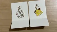 とっとこハム太郎　こうしくん　ちびまるちゃんセット　メタルチャームキーホルダー