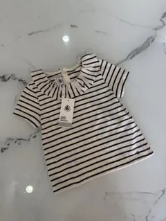 新品未使用 プチバトー PETIT BATEAU ボーダー 半袖カットソー 86のサムネイル