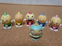 たこやきマントマン　ゆび人形　6個　レトロ