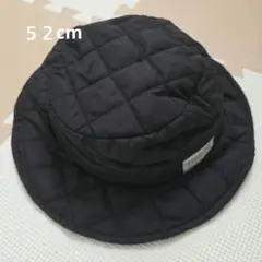 黒いキルティングハット