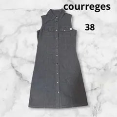 ⭐️courreges クレージュ　デニム　ワンピース　38のサムネイル