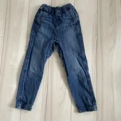 ダークブルースリムフィットパンツ
