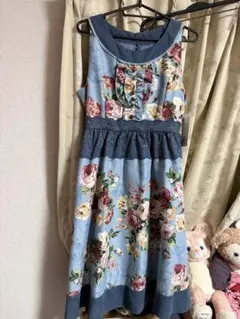 axes femme大花柄タンクワンピース サックス Mサイズのサムネイル