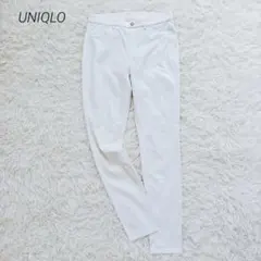 ユニクロ スキニーパンツ レディース ホワイトジーンズ ストレッチ L 美品✨