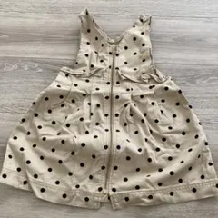 水玉模様 ジャンバースカート 90cm