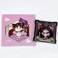 名探偵コナン　大阪城　アクリルマグネット　コースター　ネオン中華飯店　毛利蘭