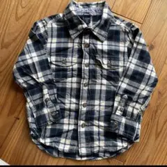 babygap ネルシャツ ネイビー系 90 100