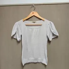 プロポーションボディドレッシング PROPORTION グレー ニットトップス