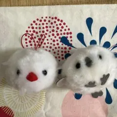 シマエナガ ぬいぐるみ マスコット 2個セット