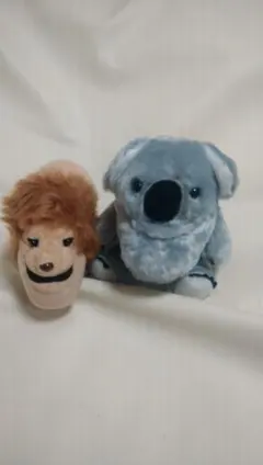 シャクレルプラネット　　ライオン　コアラ　２体セットぬいぐるみ　な615.