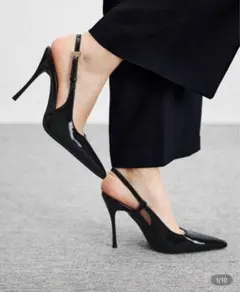 パンプス　黒　シーイン　SHEIN ミュール