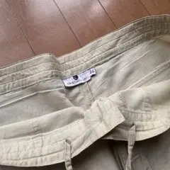 リネン ワイドパンツ スラックス 90s 00s 古着 - メルカリ