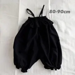 MARKEY'S サロペット ブラック 80-90cm マーキーズのサムネイル