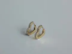 REPOSSI レポシ アンティフェールハートミニピアス 18KPG - メルカリ