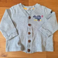 ミキハウス　ダブルビー　カーディガン　80