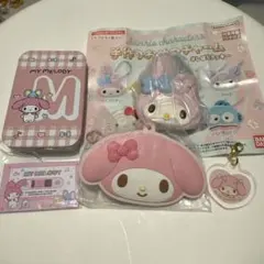 サンリオ　マイメロディ　ラバーミラーキーホルダー