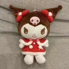 Sanrio 쿠로미 마스코트 파우치 겨울 크리스마스 열쇠 고리