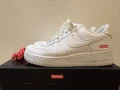 Supreme×NIKE Air Force 1 ホワイト　25cm