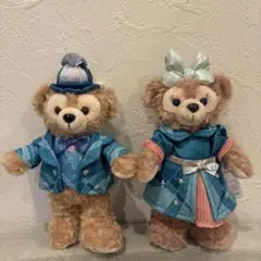 東京ディズニーシー　25周年　ダッフィー　シェリーメイ　ぬいぐるみバッジ