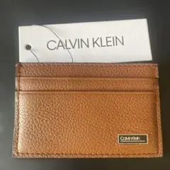 カルバンクライン 名刺入れ　カードホルダー　ブラウン　茶色