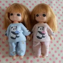 ミキちゃんマキちゃん　ハンドメイドパジャマセット