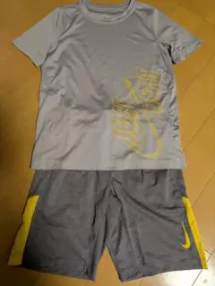 Nike DRI-FIT スポーツウェアセット グレー/イエロー