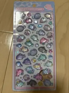 ボンボンドロップシール 48枚セット　水族館限定イルカクジラデザイン