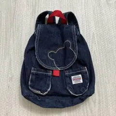 mikihouse ミキハウス　リュック　デニム　くま　ベビー　キッズ