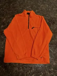Nike 00s オレンジ ハーフジップ フリースジャケット　Ｌサイズ
