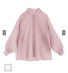 GRL 楊柳シフォンシャツ［dk1110］