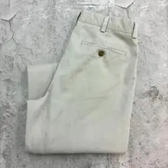 L.L.Bean　チノパン　W33 L32　ベージュ　無地　古着　コットンのサムネイル