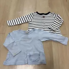 さくらんぼ　刺繍　長袖　ロンT 2枚セット　90cm