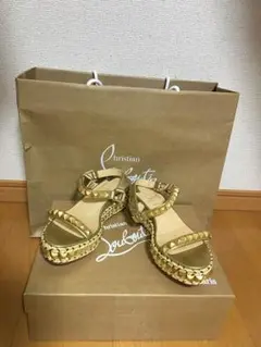 クリスチャンルブタン 正規品 サンダル カタクロウ ゴールド 美品 Sale
