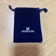 Swarovski ネイビー 巾着袋