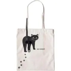 AND PACKABLE ニャンタマ クロネコNT ねこ ネコ 猫 トートバッグ