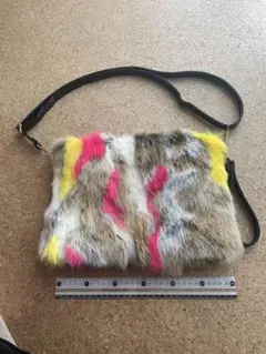 ミックスファーショルダーバッグ