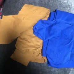 オレンジと青のタイツセット2点