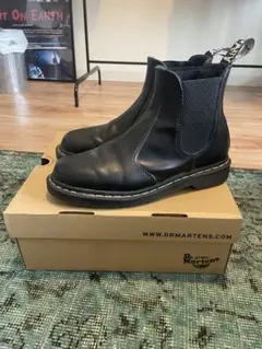 ドクターマーチン　白ステッチ　チェルシーブーツ　サイドゴアブーツ　28cm相当
