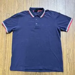 F.C.Real Bristol ネイビー ポロシャツ Lサイズ ピンク襟 - メルカリ