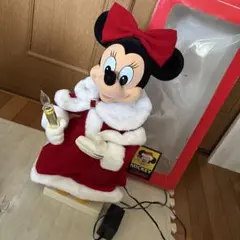 レトロ　希少　ミニーマウス ぬいぐるみ 赤いドレス キャンドル付き　クリスマス
