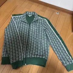 Lacoste 幾何学模様 トラックジャケット グリーン