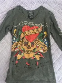平成ギャル　Ed Hardy スカルデザイン カットソーのサムネイル