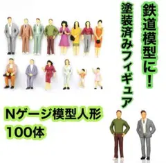 Nゲージ模型人形 フィギィア 人形 人間 ペイント済 鉄道模型にのサムネイル