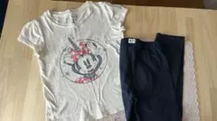 110 GAP babyGap Tシャツ　ユニコーン　ミニー　紺スパッツ 上下