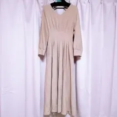 アンドクチュール ウエストタックワンピース